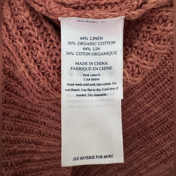 Faherty Rust Knit Tank Top - Picture 5 of 8